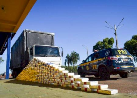 PRF efetuou duas grandes apreensões de cocaína neste final de semana em MS